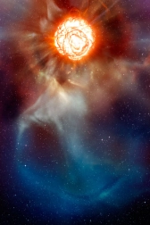 Foto (kresba) hvězdy Betelgeuse