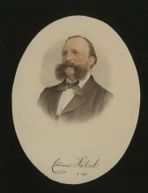 Akvarel – podobizna Eduarda Hölzela. (Archiv Ed. Hölzel Verlag, Wien)