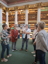 2025, Finsko, prohlídka Národní knihovny Finska.