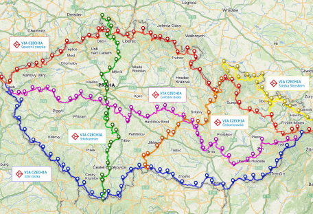 Českem křížem krážem po stezkách Via Czechia