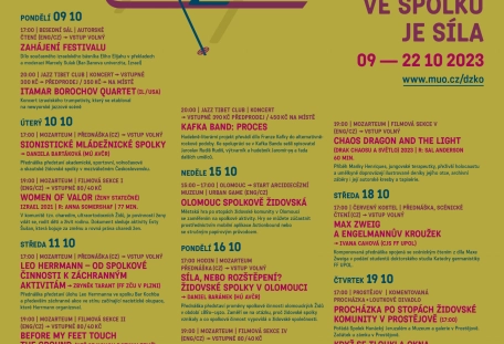 Dny židovské kultury Scénické čtení Max Zweig a Engelmannův kroužek