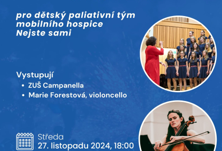 Benefiční koncert pro dětský paliativní tým hospice Nejste sami