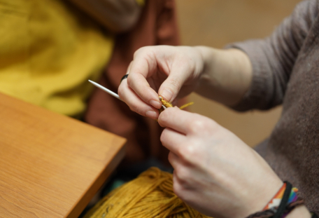 Odpoledne s pletením