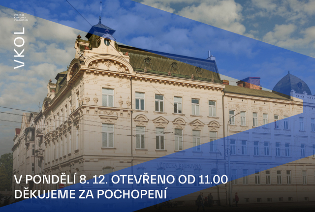 Upozornění – změna otevírací doby v pondělí 8. 12.