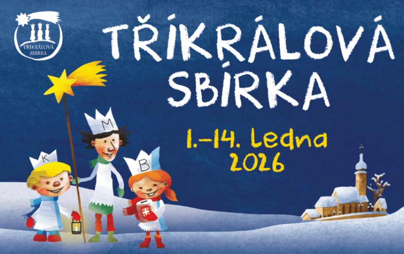 Tříkrálová sbírka – dvě statické kasičky ve VKOL