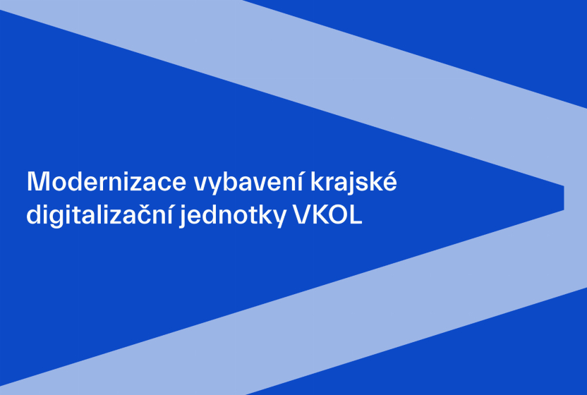 Modernizace vybavení krajské digitalizační jednotky Vědecké knihovny v Olomouci