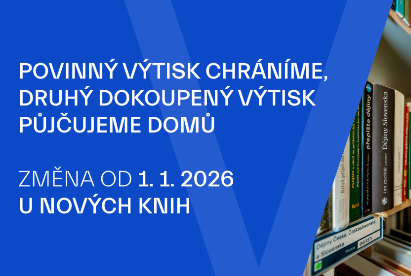 Změna půjčování povinného výtisku od 1. 1. 2026
